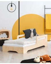 Drewniane pojedyncze łóżko młodzieżowe 16 rozmiarów - Filo 3X