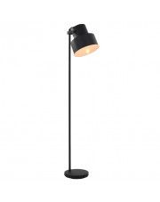 Czarna stojąca lampa podłogowa w stylu loftowym - EX137-Solla w sklepie Edinos.pl