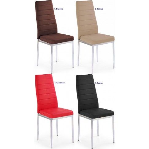 Zdjęcie czerwone tapicerowane krzesło Perks - sklep Edinos.pl
