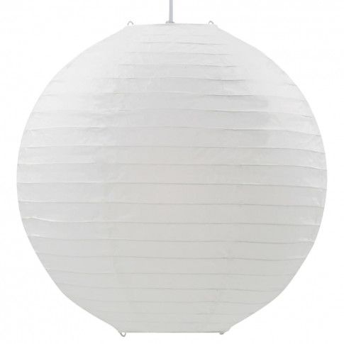 Biała okrągła lampa wisząca w stylu japońskim EX141-Origa
