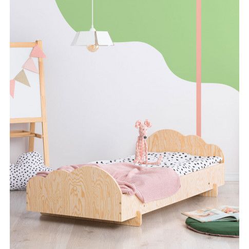 Drewniane łóżko dziecięce ze stelażem Mailo 4X