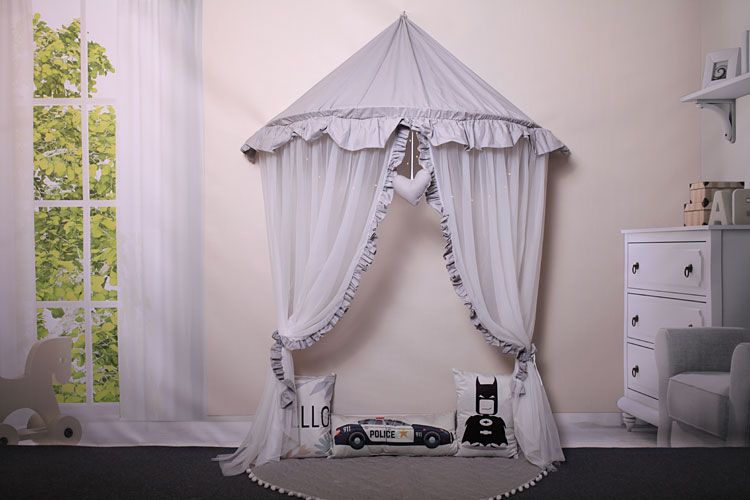 Szary baldachim dla dziecka z matą Sentopia 3X- sklep Edinos.pl