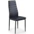 Zdjęcie produktu Tapicerowane czarne nowoczesne krzesło Dikon.