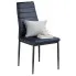 Zdjęcie produktu Tapicerowane czarne nowoczesne krzesło z ekoskóry - Zenida.