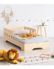 Drewniane pojedyncze łóżko dziecięce 16 rozmiarów - Filo 5X w sklepie Edinos.pl
