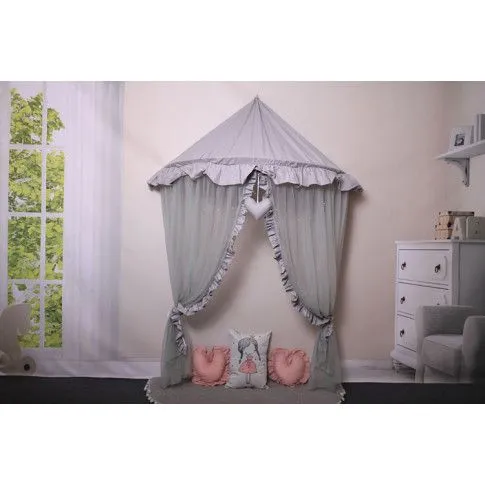 Szary baldachim z oświetleniem LED Sentopia 3X 