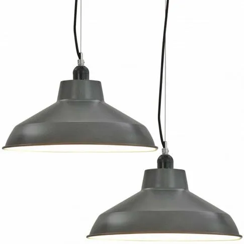 Komplet dwóch industrialnych lamp wiszących EX155-Fergi