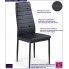 Fotografia Tapicerowane krzesło Dikon - ciemny brąz z kategorii Krzesła tapicerowane