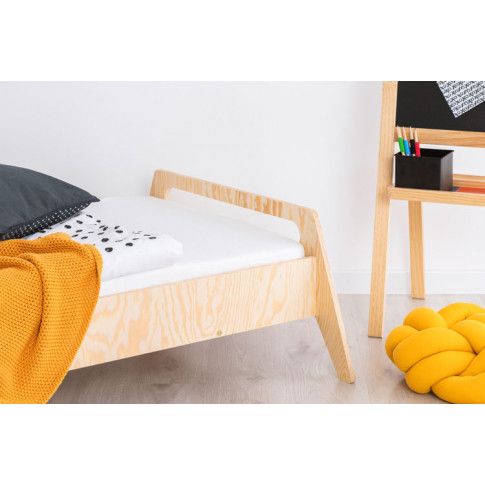 Drewniane jednoosobowe łóżko do pokoju dziecięcego Mailo 6X