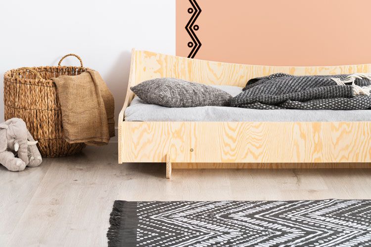 Nowoczesne drewniane łóżko młodzieżowe Mailo 5X