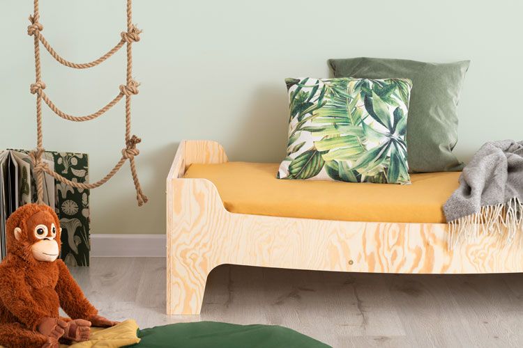 Drewniane nowoczesne łóżko do pokoju dziecięcego Mailo 7X