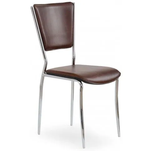 Zdjęcie produktu Tapicerowane krzesło Voltan - brązowe.