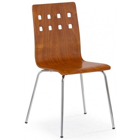 Zdjęcie produktu Metalowe krzesło Tridin - czereśnia antyczna.