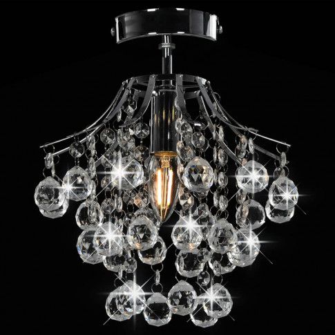 Lampa sufitowa z okrągłymi kryształkami EX166-Maura