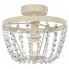 Biała lampa sufitowa z kryształkami EX167-Sonia