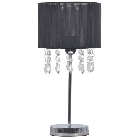Czarna lampka stołowa w stylu glamour EX817-Alesa