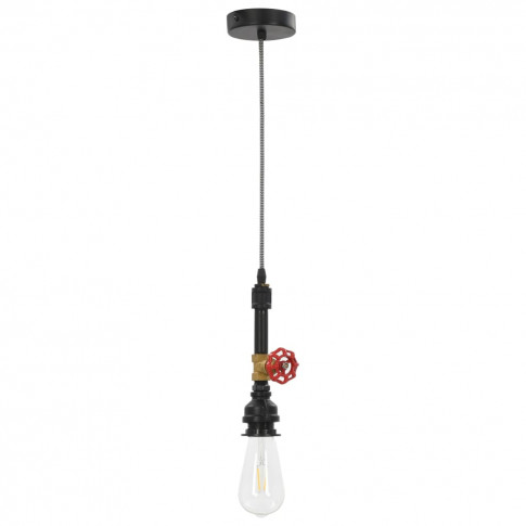 Czarna lampa wisząca loftowa EX818-Konax w kształcie kranu