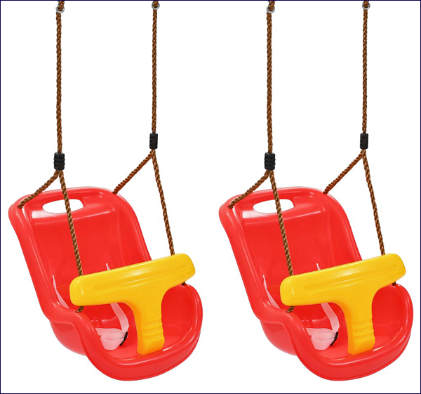 Zestaw 2 kubełkowych huśtawek niemowlęcych Ketris