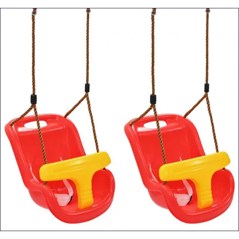 Komplet 2 huśtwek dziecięcych z pasem bezpieczeństawa Bernie