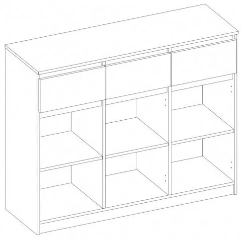 Minimalistyczna komoda do sypialni Valia 2X