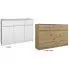 Komoda Valia w dwóch modnych kolorach: biały i dąb artisan