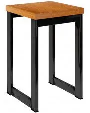 Loftowy metalowy taboret kwadratowy - Pedros 9 kolorów w sklepie Edinos.pl