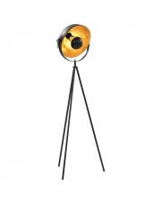 Czarno złota lampa stojąca z obrotowym kloszem - EX185-Vonis