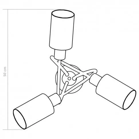 Wymiary lampy sufitowej EX207-Lozi