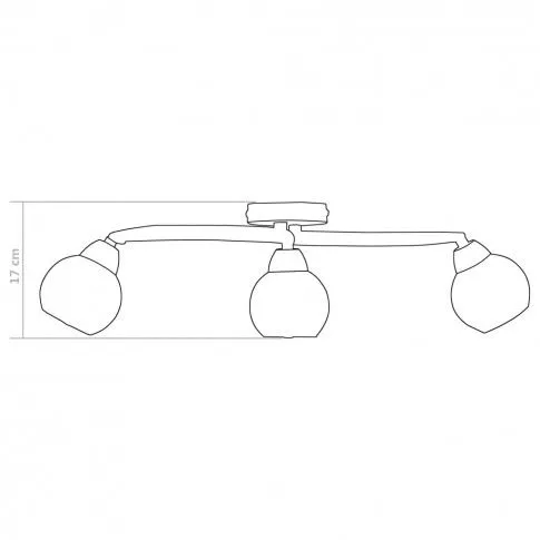 Lampa sufitowa EX209-Meliva - wymiary