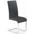 Zdjęcie produktu Tapicerowane czarne krzesło w stylu nowoczesnym Nivor.