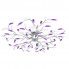 Fioletowa lampa sufitowa z kryształkami EX217-Solex