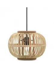 Brązowa drewniana lampa wisząca - EX218-Ablo w sklepie Edinos.pl