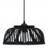 Czarna lampa wisząca z drewna wierzbowego EX220-Breva