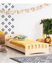 Drewniane łóżko dziecięce ze stelażem - Mailo 11X w sklepie Edinos.pl