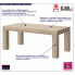 Wygodna  ława shledo 6X sonoma minimalistyczna