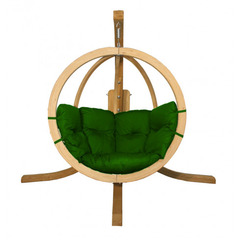 Okrągły zielony fotel ogrodowy Parys 2X