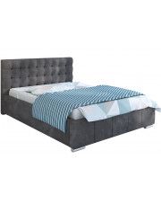Pikowane łóżko z pojemnikiem 90x200 Elber 3X - 48 kolorów w sklepie Edinos.pl
