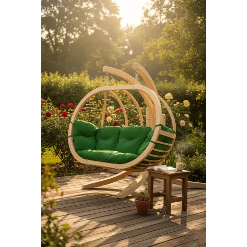 Zielony fotel kula do ogrodu   Como 3X