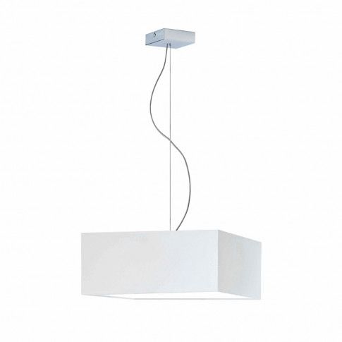Biała lampa wisząca w formie kwadratu EX229-Sangris