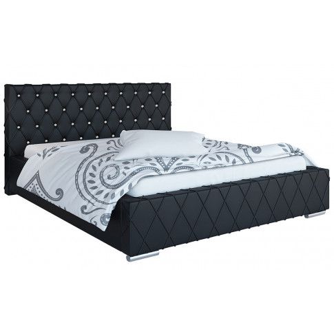 Tapicerowane pikowane łóżko 160x200 Loban