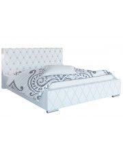 Podwójne łóżko tapicerowane 180x200 Loban 2X - 48 kolorów w sklepie Edinos.pl