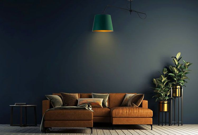 Lampa wisząca H740-Divano w stylu glamour z ruchomym stelażem