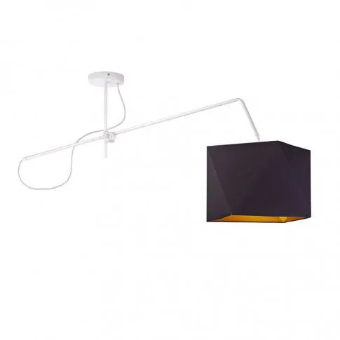 Lampa wisząca w stylu glamour ze złotym kloszem EX249-Buffali