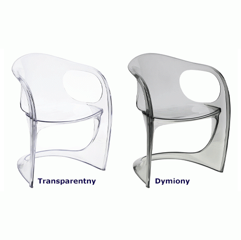 Transparentne krzesła Immel komfortowe