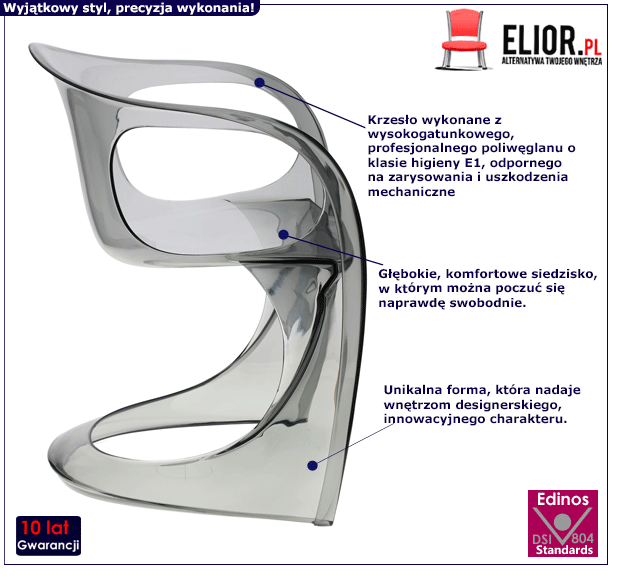 Dymione krzesło Bivo - do salonu