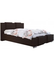 Jednoosobowe łóżko z pojemnikiem 90x200 Lamar 3X - 48 kolorów w sklepie Edinos.pl