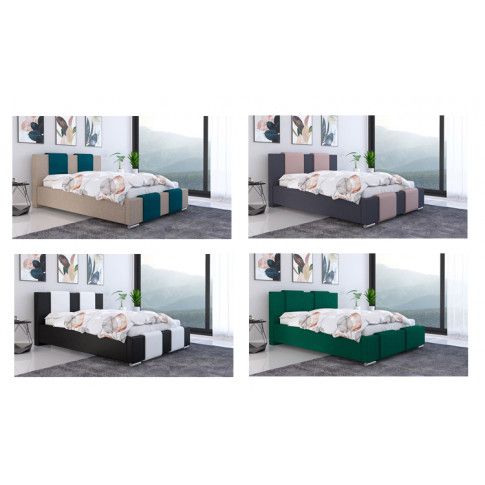 Przykładowa kolorystyka tapicerowanego łóżka Lamar