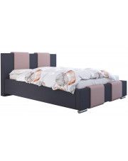 Podwójne łóżko tapicerowane 140x200 Lamar 2X - 48 kolorów w sklepie Edinos.pl