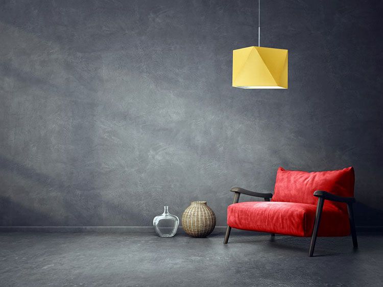 Regulowana lampa wisząca EX273-Amaia z abażurem w kształcie diamentu