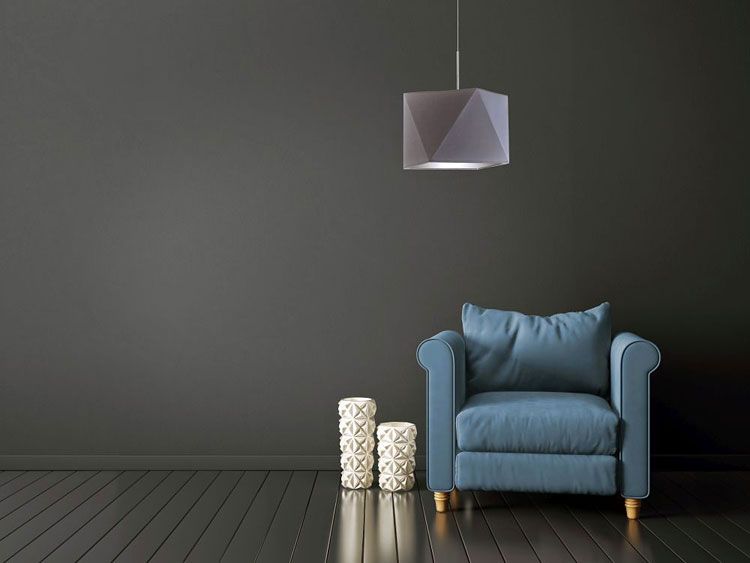 Pojedyncza lampa wisząca H277-Renzo z abażurem i regulacją wysokości